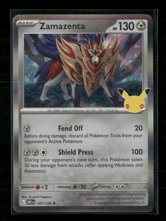 ME: 30th Celebration #107/128 Zamazenta
