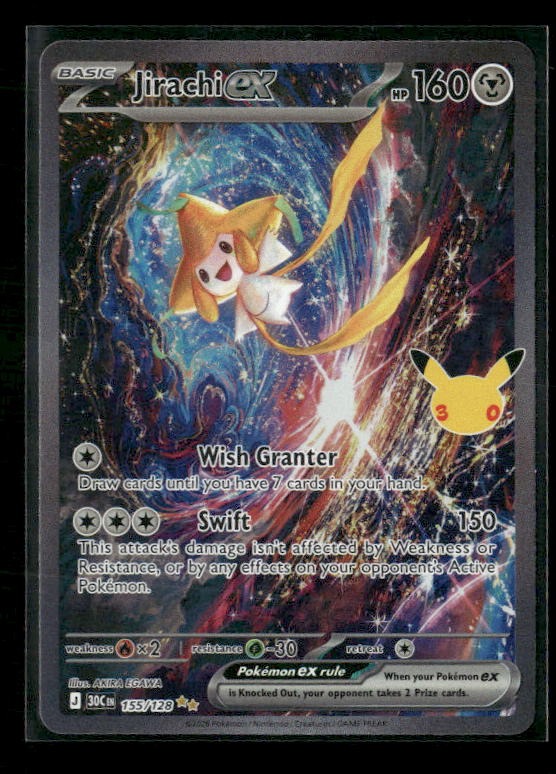 ME: 30th Celebration #155/128 Jirachi ex