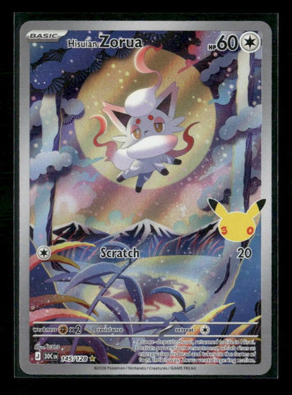 ME: 30th Celebration #145/128 Hisuian Zorua