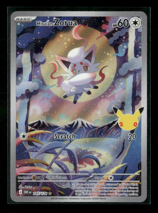 ME: 30th Celebration #145/128 Hisuian Zorua