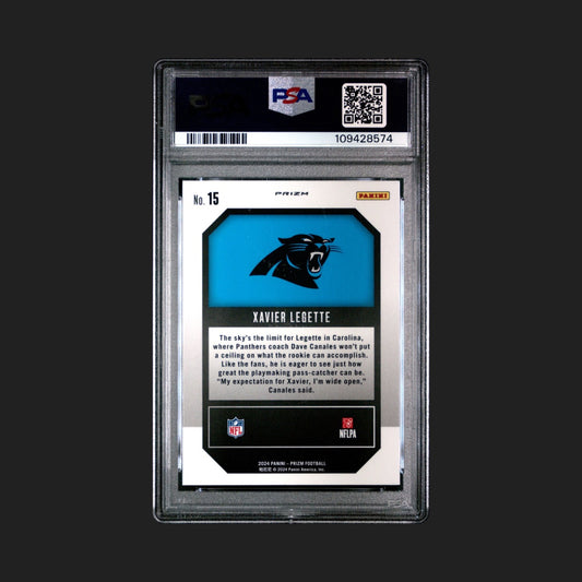 Xavier Legette - 2024 Panini Prizm - Green Emergent - Rookie - PSA 10