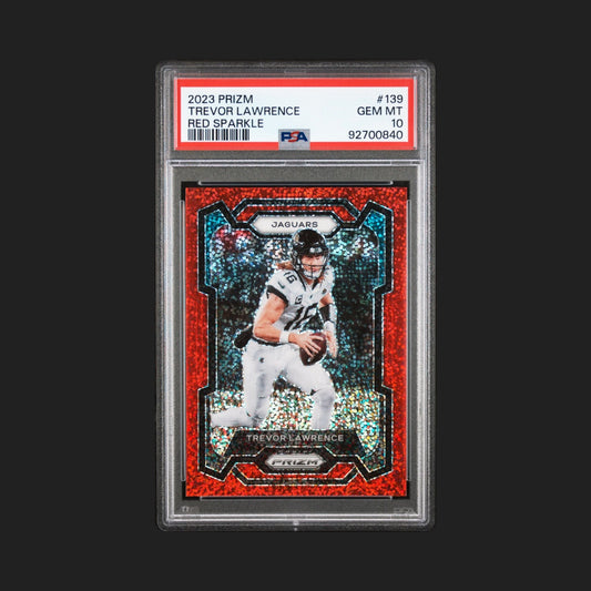 Trevor Lawrence - 2023 Panini Prizm - Red Sparkle - PSA 10