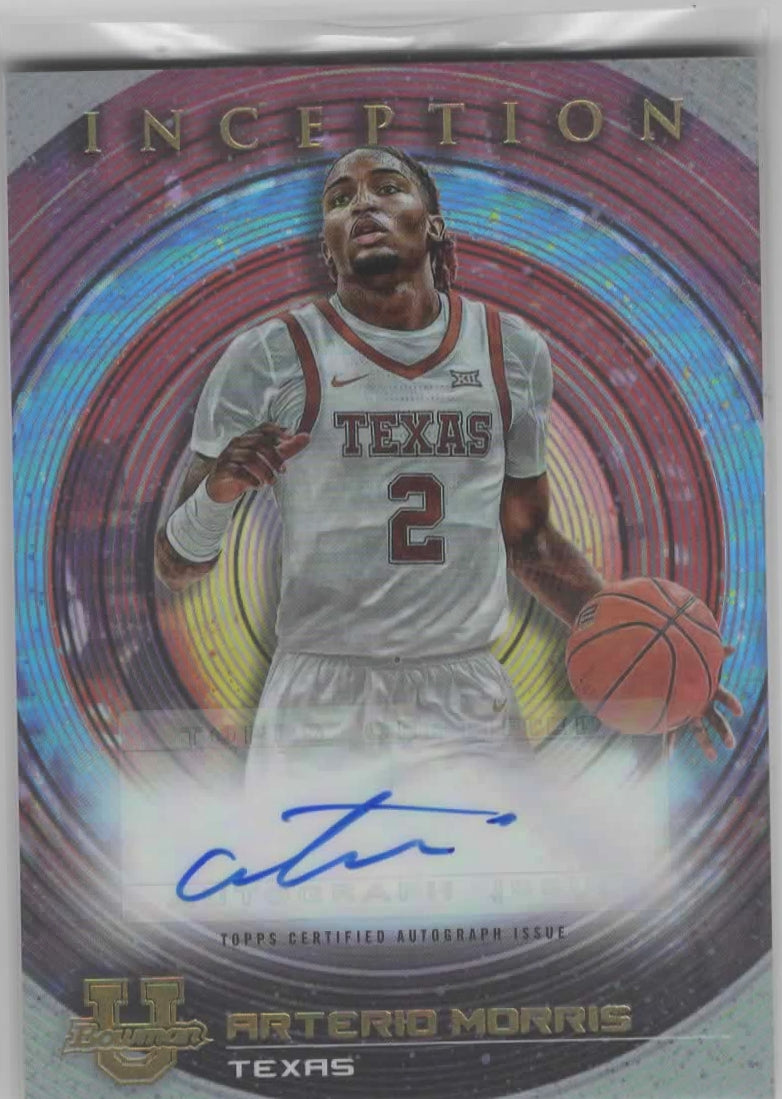 Arterio Morris - 2023 Bowman U Inception - Auto