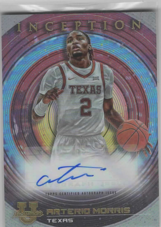 Arterio Morris - 2023 Bowman U Inception - Auto