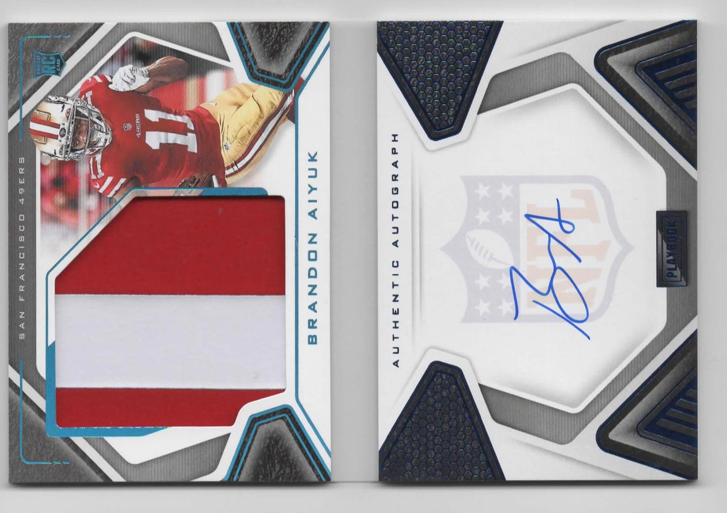 Brandon Aiyuk - 2020 Panini Playbook - Rookie Playbook Jersey Auto /49