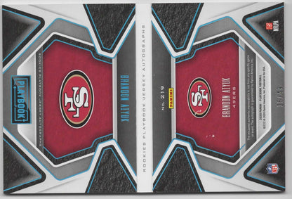 Brandon Aiyuk - 2020 Panini Playbook - Rookie Playbook Jersey Auto /49