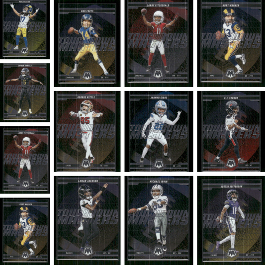 Touchdown Masters - 2025 Mosaic Football - 13 Card Lot