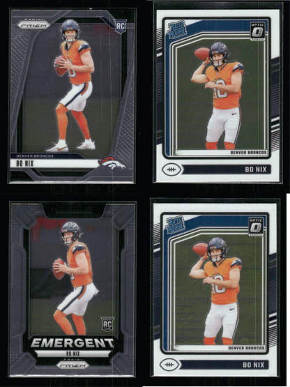 Bo Nix - Rookie 4 Card Lot