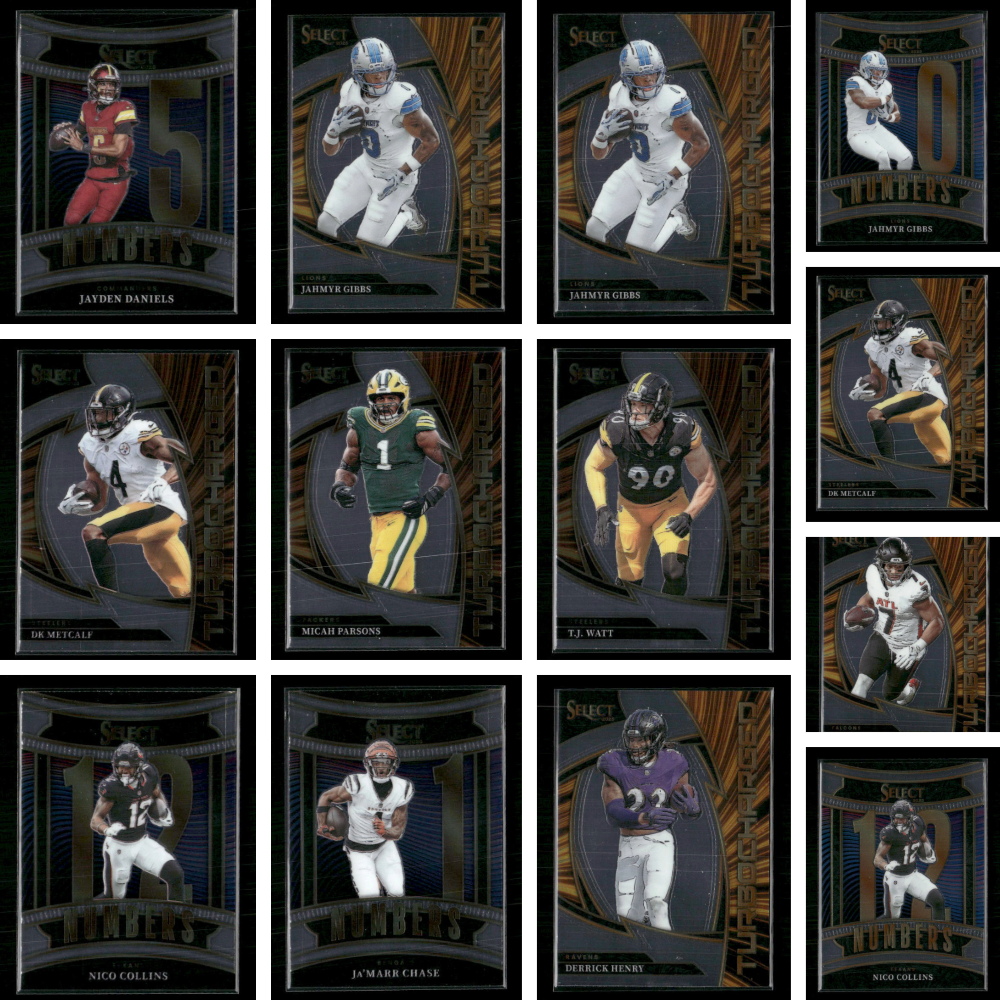 2025 Select Football - 13 Card Insert Lot