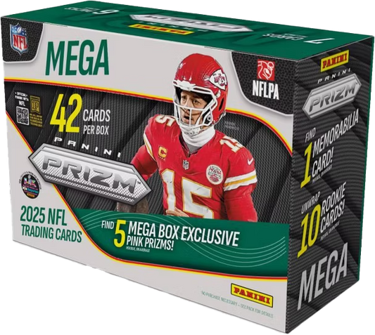 2025 Panini Prizm Football Mega Box (Pink Prizm)