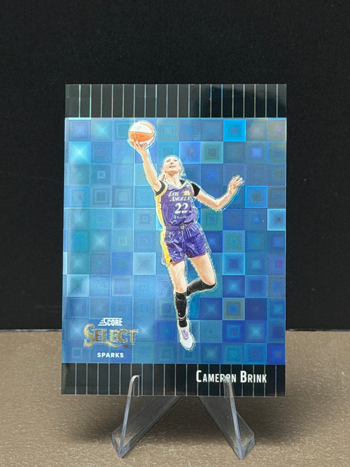 Cameron Brink - 2025 Prizm WNBA - Score Select Throwback Black Pandora /8