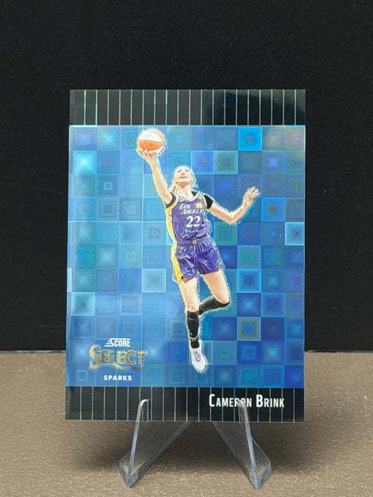 Cameron Brink - 2025 Prizm WNBA - Score Select Throwback Black Pandora /8
