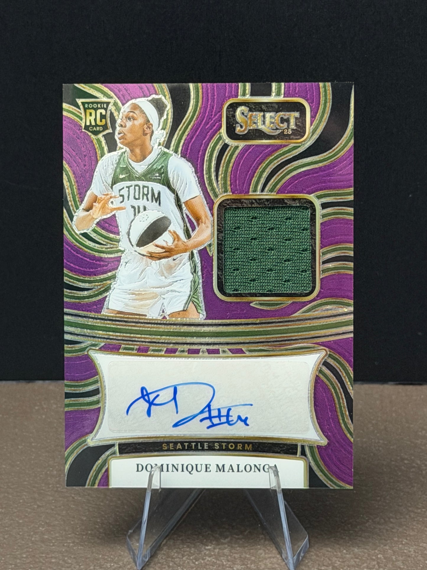 Dominique Malonga - 2025 Select WNBA - Autographed Memorabilia Purple /99 - Rookie