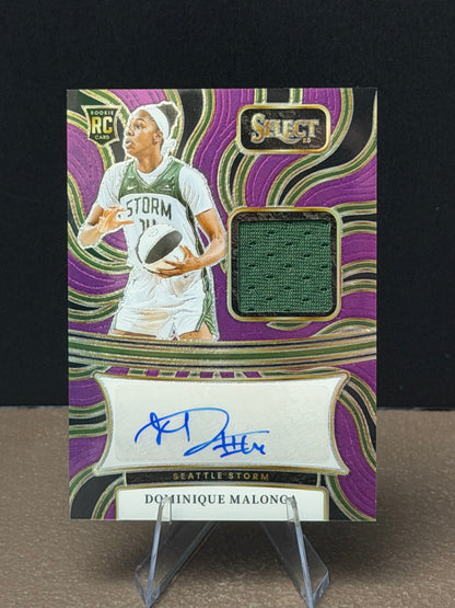 Dominique Malonga - 2025 Select WNBA - Autographed Memorabilia Purple /99 - Rookie