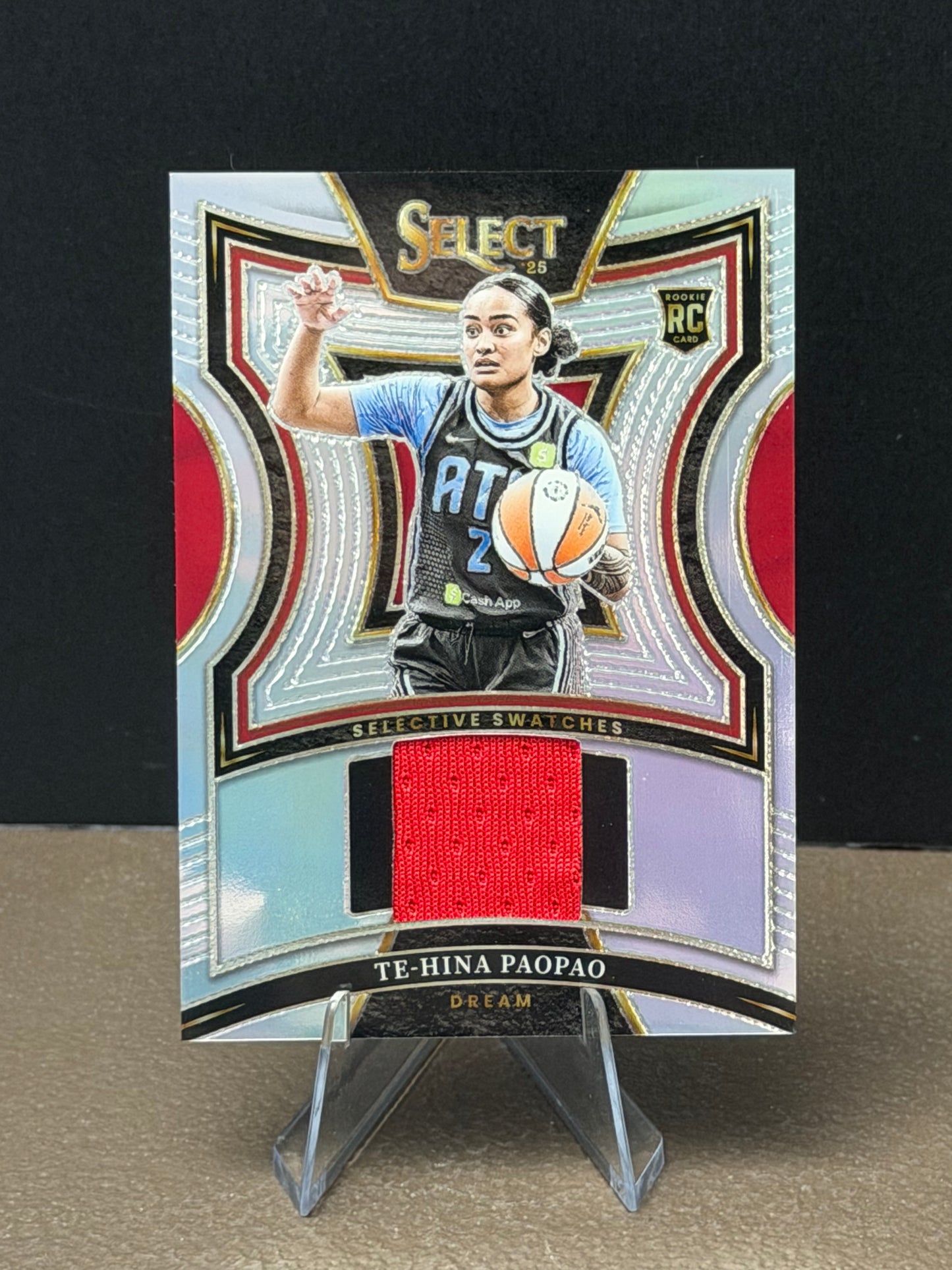 Te Hina Paopao - 2025 Select WNBA - Selective Swatches Silver - Rookie
