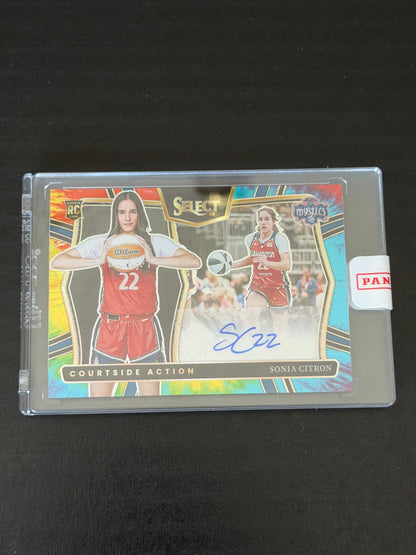 Sonia Citron - 2025 WNBA Select - Tie Dye Courtside Action Auto /25 - Rookie