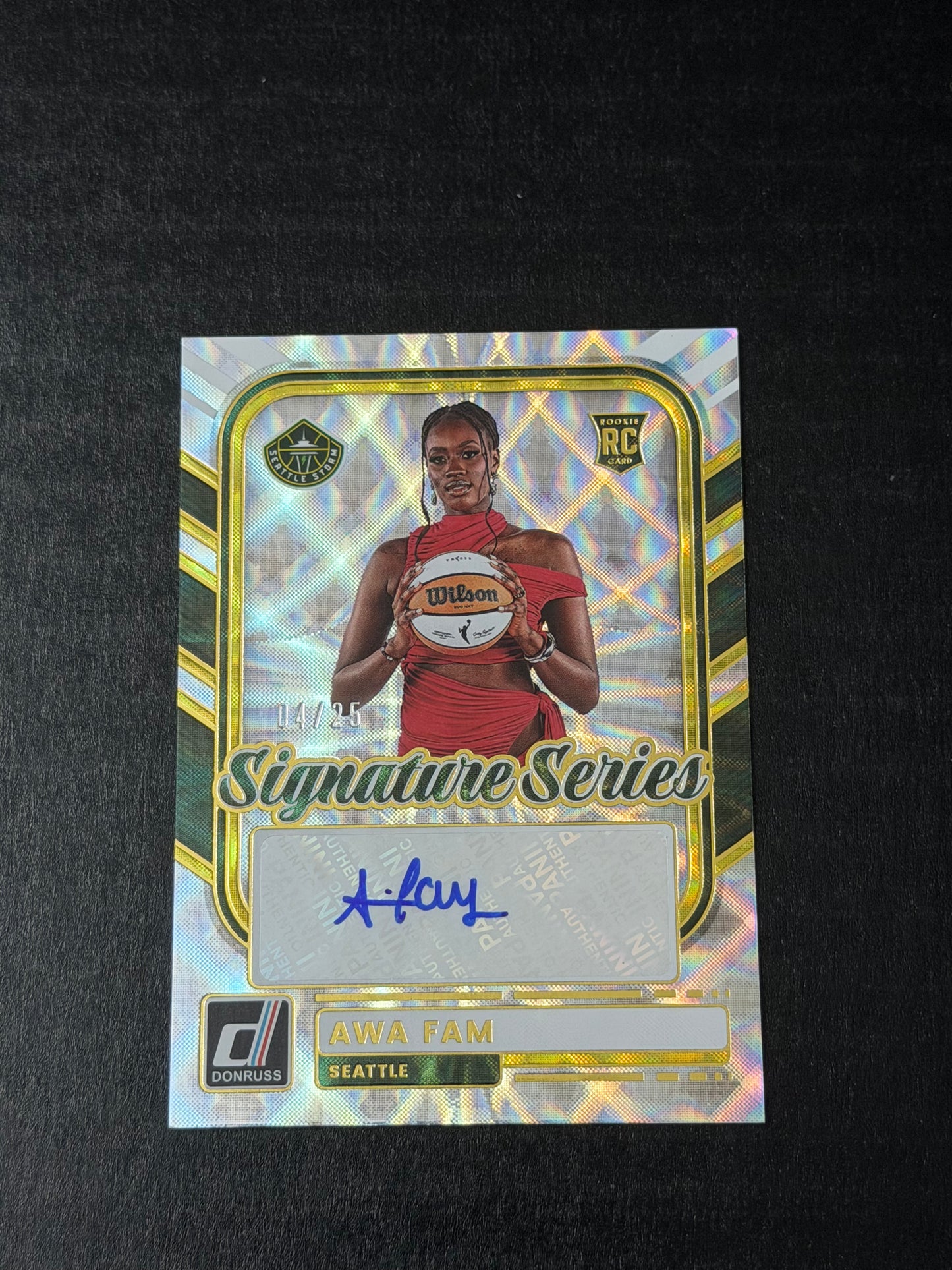 Awa Fam - 2026 Donruss WNBA - Signature Series Auto /25 - Rookie