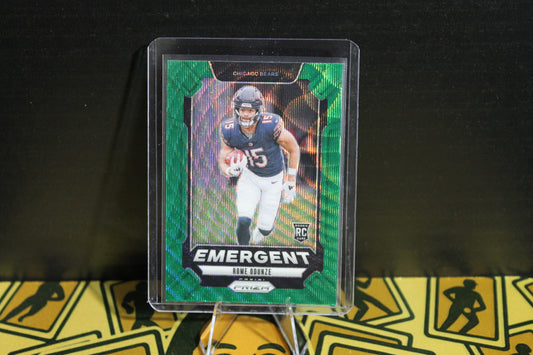 Rome Odunze - 2024 Panini Prizm - Emergent Green Wave - Rookie