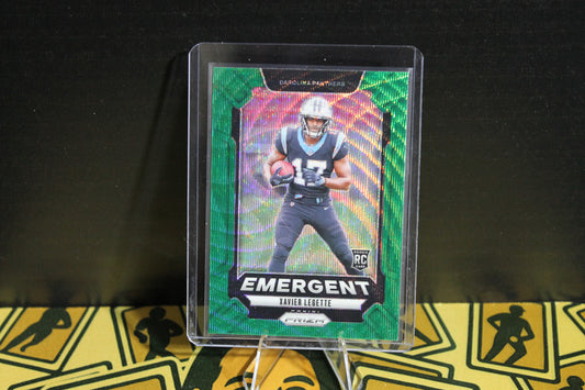 Xavier Legette - 2024 Panini Prizm - Emergent Green Wave - Rookie