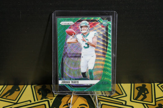 Jordan Travis - 2024 Panini Prizm - Green Wave - Rookie