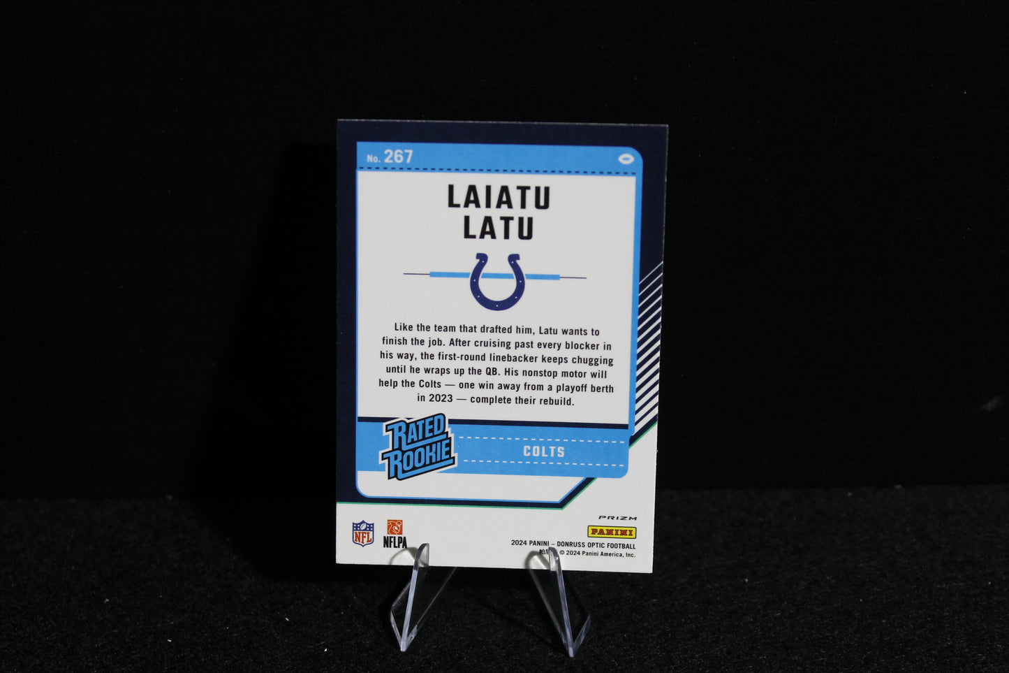 Laiatu Latu - 2024 Donruss Optic - Purple Scope - Rated Rookie