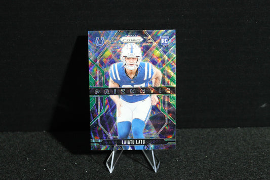 Laiatu Latu - 2024 Panini Prizm - Green Wave Prizmatic - Rookie