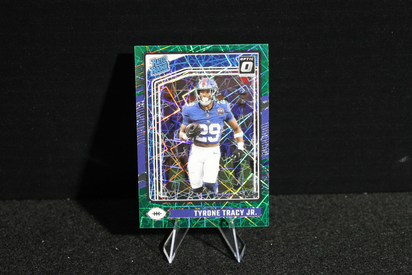 Tyrone Tracy Jr. - 2024 Donruss Optic - Green Velocity - Rated Rookie