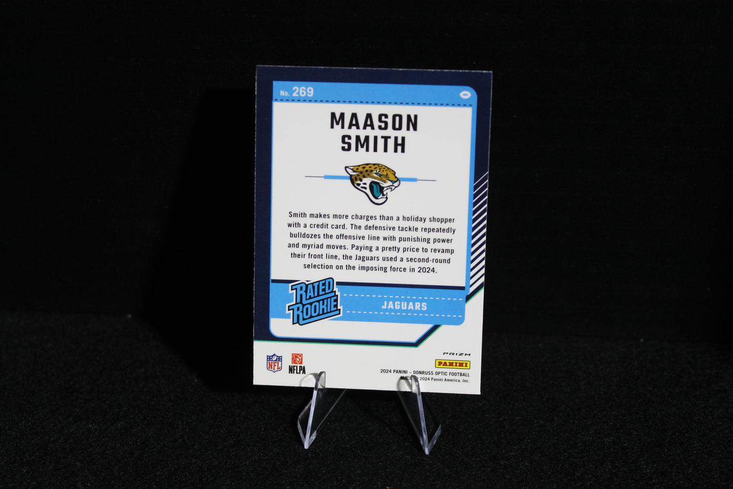 Mason Smith - 2024 Donruss Optic - Blue Hyper - Rated Rookie