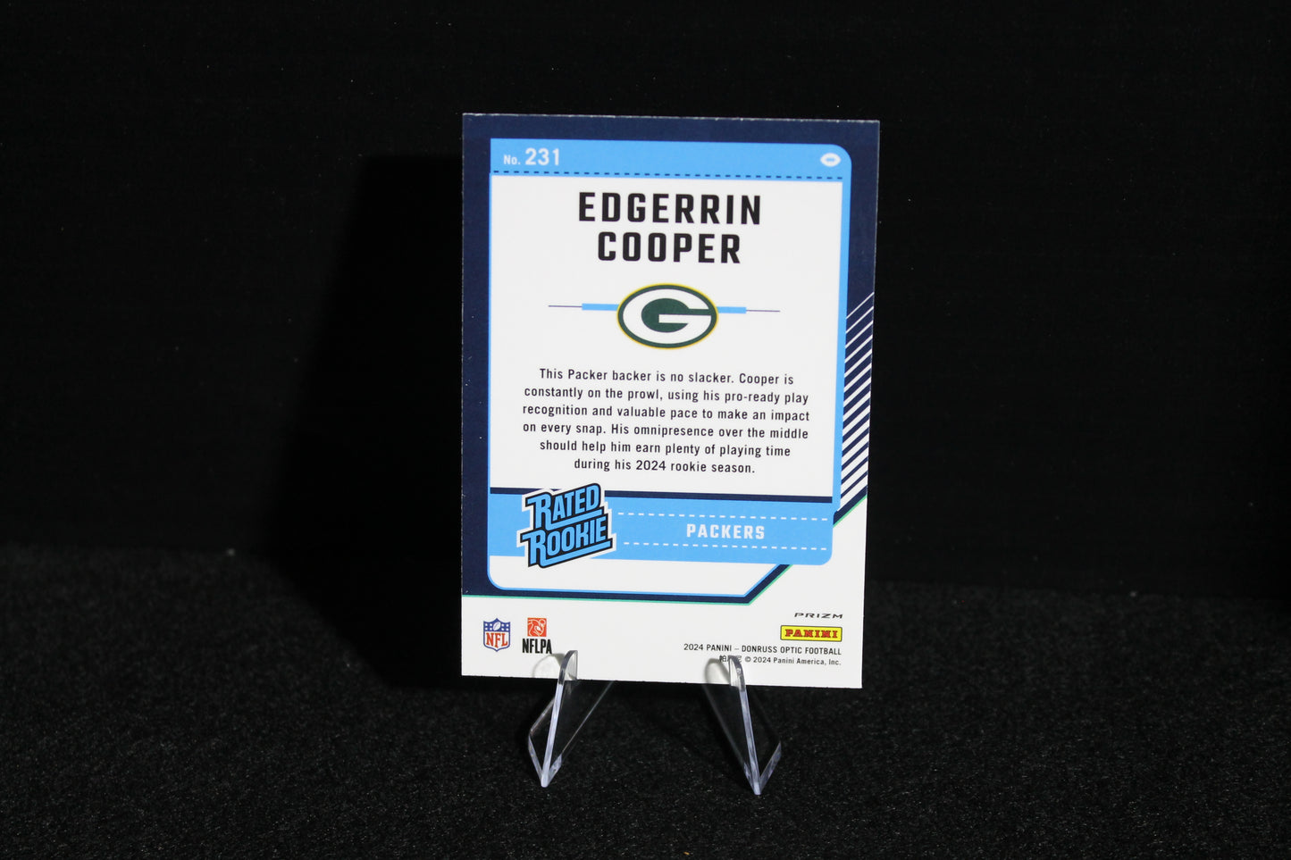 Edgerrin Cooper - 2024 Donruss Optic - Blue Hyper - Rated Rookie
