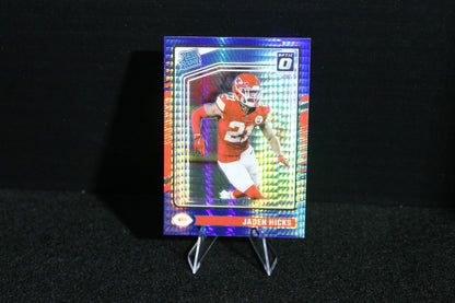 Jaden Hicks - 2024 Donruss Optic - Blue Hyper - Rated Rookie