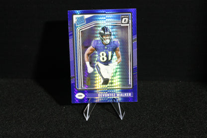 Devontez Walker - 2024 Donruss Optic - Blue Hyper - Rated Rookie