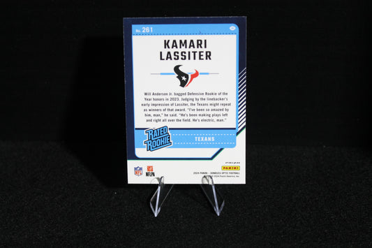 Kamari Lassiter - 2024 Donruss Optic - Blue Hyper - Rated Rookie