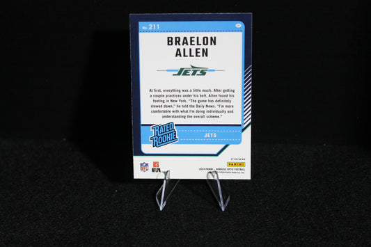 Braelon Allen - 2024 Donruss Optic - Blue Hyper - Rated Rookie