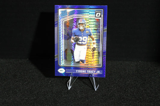 Tyrone Tracy Jr. - 2024 Donruss Optic - Blue Hyper - Rated Rookie