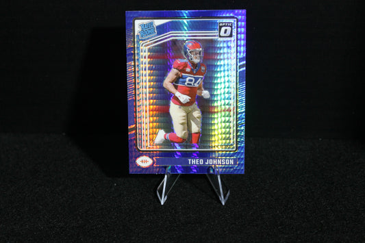 Theo Johnson - 2024 Donruss Optic - Blue Hyper - Rated Rookie