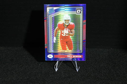 Trey Benson - 2024 Donruss Optic - Blue Hyper - Rated Rookie