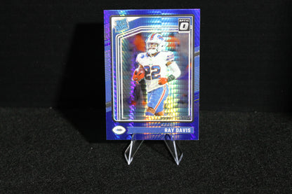 Ray Davis - 2024 Donruss Optic - Blue Hyper - Rated Rookie