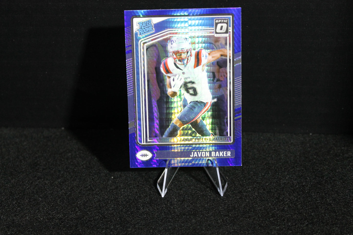 Javon Baker - 2024 Donruss Optic - Blue Hyper - Rated Rookie