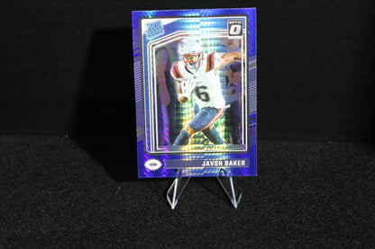 Javon Baker - 2024 Donruss Optic - Blue Hyper - Rated Rookie