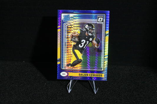 Daijun Edwards - 2024 Donruss Optic - Blue Hyper - Rated Rookie