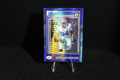 Marshawn Kneeland - 2024 Donruss Optic - Blue Hyper - Rated Rookie