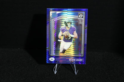 Devin Leary - 2024 Donruss Optic - Blue Hyper - Rated Rookie