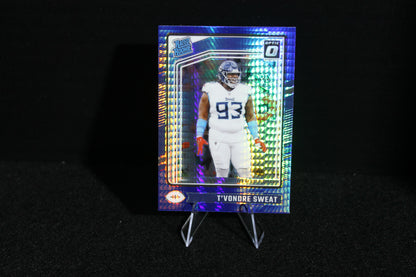 T'Vondre Sweat - 2024 Donruss Optic - Blue Hyper - Rated Rookie