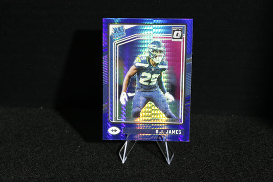 D.J. James - 2024 Donruss Optic - Blue Hyper - Rated Rookie