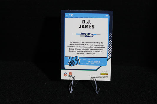 D.J. James - 2024 Donruss Optic - Blue Hyper - Rated Rookie