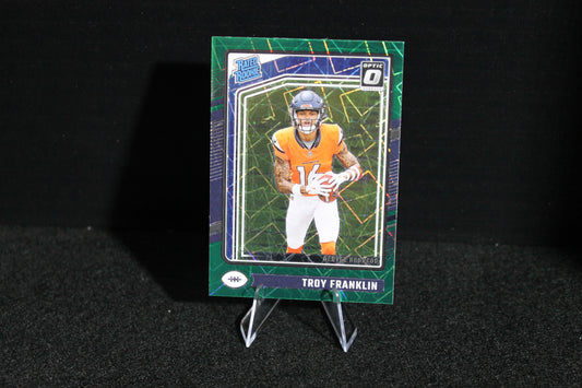 Troy Franklin - 2024 Donruss Optic - Green Velocity - Rated Rookie