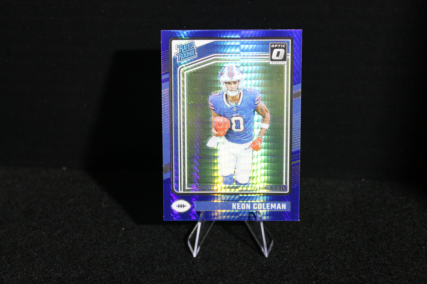 Keon Coleman - 2024 Donruss Optic - Blue Hyper - Rated Rookie