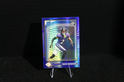 Nate Wiggins - 2024 Donruss Optic - Blue Hyper - Rated Rookie