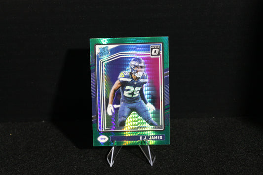 D.J. James - 2024 Donruss Optic - Green Hyper - Rated Rookie