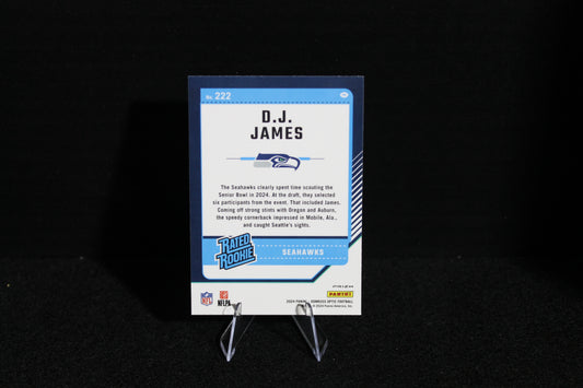 D.J. James - 2024 Donruss Optic - Green Hyper - Rated Rookie